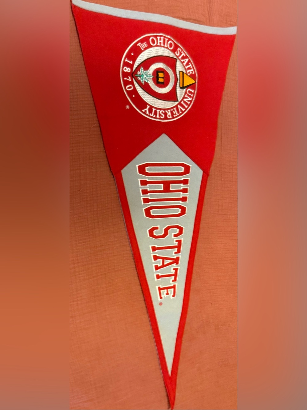 Vintage Ohio State University Pennant